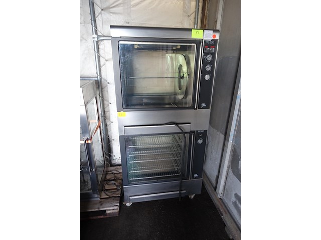Dubbele verrijdbare inox oven eurogrill - afbeelding 2 van  5