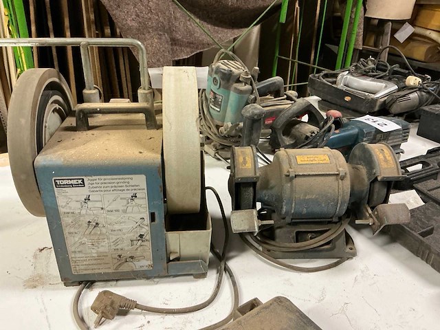 Dubbelsteens slijpmachine (2x) - afbeelding 1 van  3