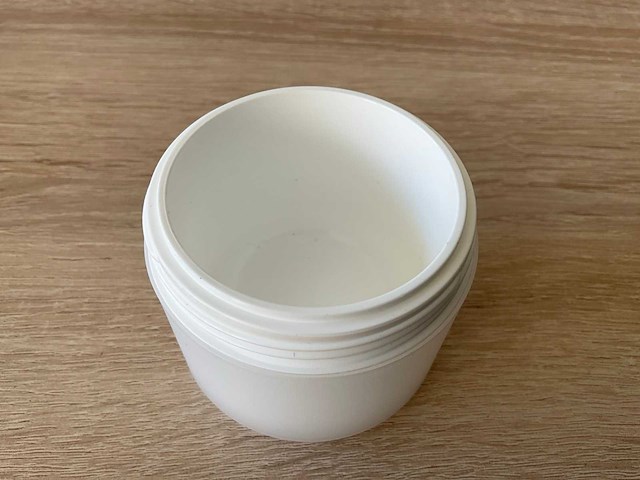 Dubbelwandig pot venice 75ml pp/pp nat.frosted,binnenpot wit overige verpakkingsmaterialen (1986x) - afbeelding 2 van  4