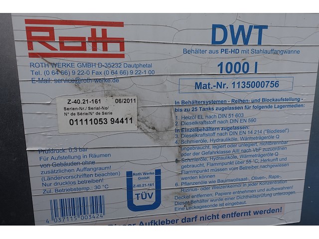 Dubbelwandige rvs tank dwt - afbeelding 7 van  7