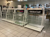 Dubbelzijdig metalen winkelrek (4x) - afbeelding 1 van  5