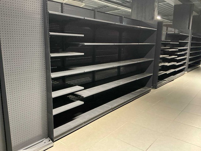 Dubbelzijdig winkel rek (+/- 20 lm) - afbeelding 3 van  6