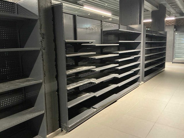 Dubbelzijdig winkel rek (+/- 20 lm) - afbeelding 4 van  6