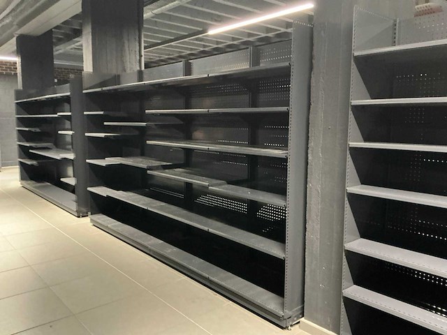 Dubbelzijdig winkel rek (+/- 20 lm) - afbeelding 6 van  6