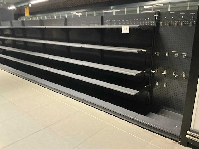 Dubbelzijdig winkel rek (+/- 20 lm) - afbeelding 2 van  6