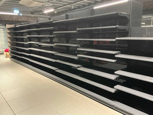 Dubbelzijdig winkel rek (+/- 20 lm) - afbeelding 4 van  6