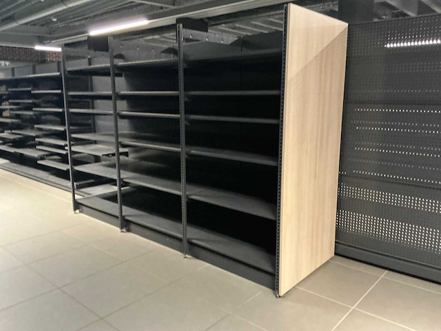 Dubbelzijdig winkel rek (+/- 22 lm) - afbeelding 5 van  8