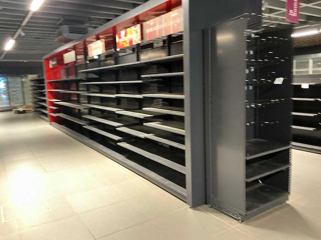 Dubbelzijdig winkel rek (+/- 26 lm) - afbeelding 3 van  9