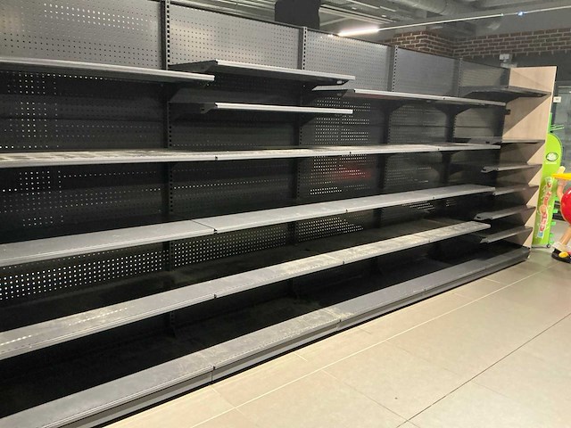 Dubbelzijdig winkel rek (+/- 26 lm) - afbeelding 9 van  9