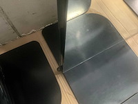 Dubbelzijdige 2-delige passpiegel op metalen voet - afbeelding 2 van  17