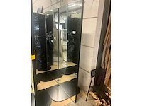 Dubbelzijdige 2-delige passpiegel op metalen voet - afbeelding 1 van  15