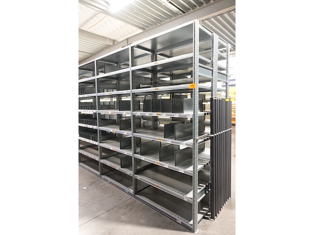 Dubbelzijdige industriële metalen legbordstelling schäfer - afbeelding 2 van  8