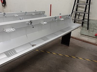 Dubbelzijdige inox spoelbak - afbeelding 3 van  6