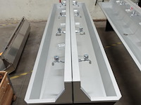 Dubbelzijdige inox spoelbak - afbeelding 1 van  5