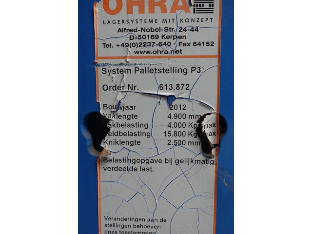 Dubbelzijdige metalen palletstelling ohra - afbeelding 9 van  11