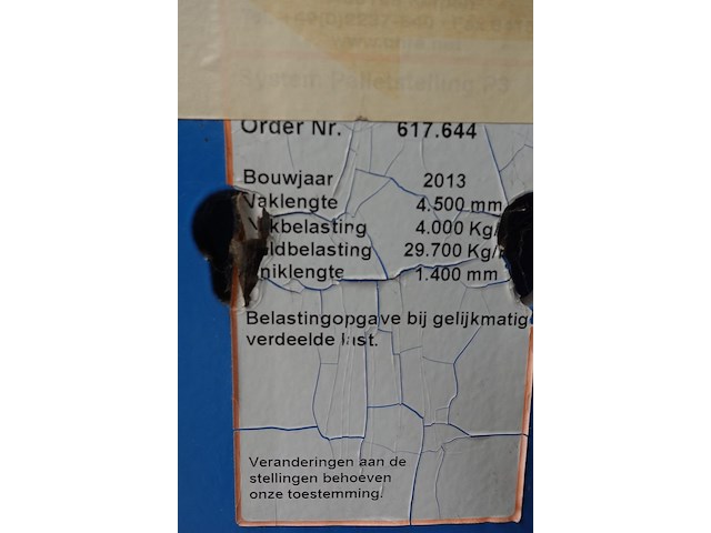 Dubbelzijdige metalen palletstelling ohra - afbeelding 7 van  9