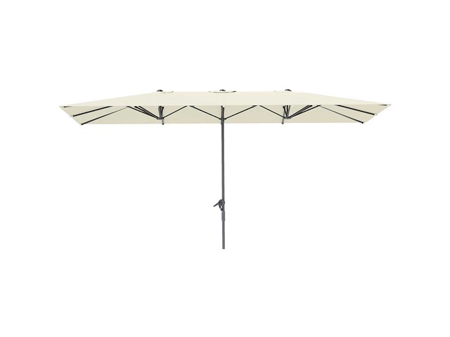 Dubbelzijdige parasol, 451 x 264 cm parasol met krukassysteem - afbeelding 3 van  5