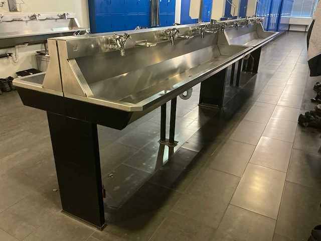Dubbelzijdige rvs wastafel (2x) - afbeelding 2 van  5