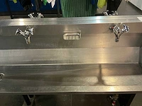 Dubbelzijdige rvs wastafel (2x) - afbeelding 3 van  5