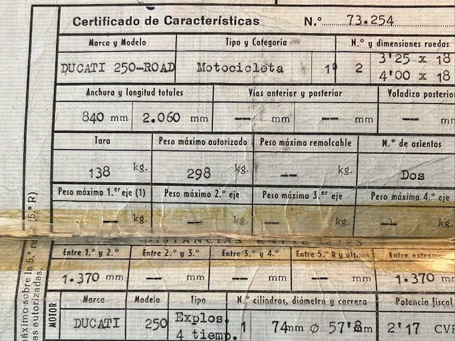 Ducati 250 road motorfiets 1973 - afbeelding 18 van  25