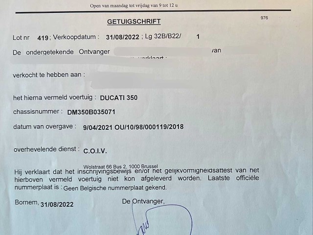 Ducati 350 motorfiets 1977 - afbeelding 20 van  27