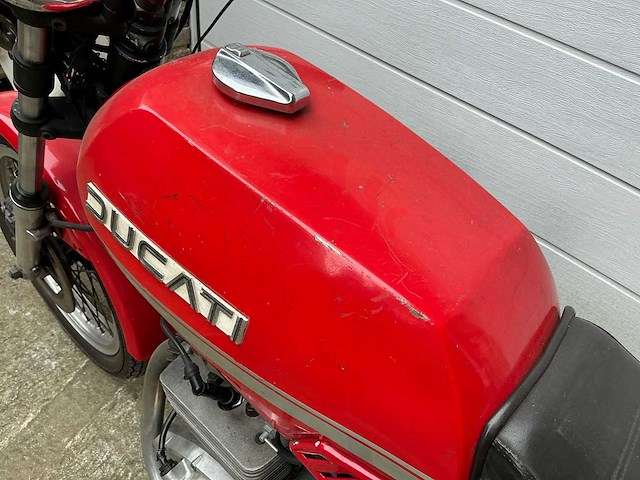 Ducati 350 motorfiets 1977 - afbeelding 3 van  14