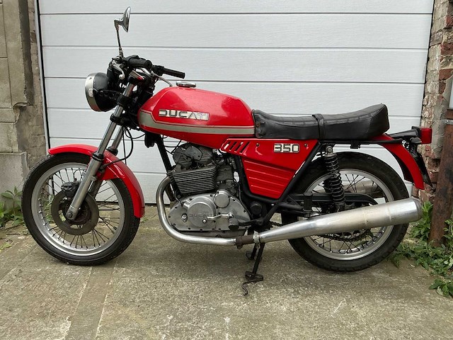 Ducati 350 motorfiets 1977 - afbeelding 4 van  14