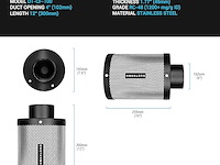 Ducturbo luchtkoolfilter 100mm x 300mm - afbeelding 4 van  5