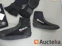 Duikuitrusting; slippers, dameshandschoenen aqualoung - afbeelding 3 van  3