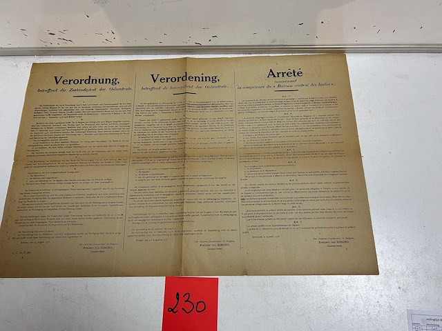 Duitse verordening 1915 - afbeelding 1 van  1