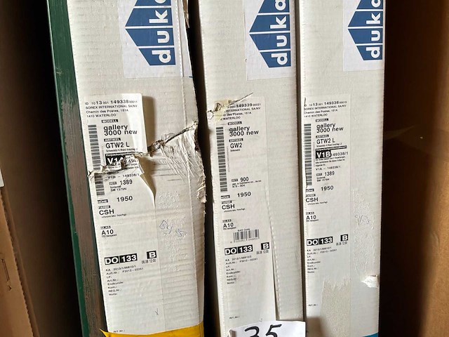 Duka gallery 3000 new douchewand met deur - afbeelding 2 van  2