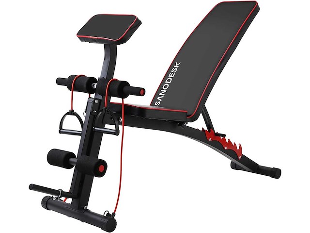 Dumbbell bank multi-hoek verstelbare gewichtsbank, 150kg gewicht, zwart - afbeelding 3 van  10