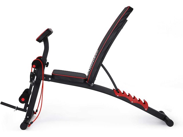 Dumbbell bank multi-hoek verstelbare gewichtsbank, 150kg gewicht, zwart - afbeelding 6 van  10