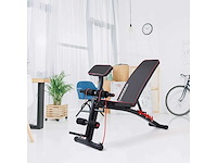 Dumbbell bank multi-hoek verstelbare gewichtsbank, 150kg gewicht, zwart - afbeelding 9 van  10