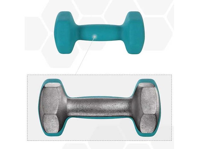 Dumbbell set - 2 x 1 kg - 2 x 2 kg - 2 x 3 kg - afbeelding 3 van  4
