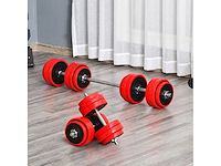 Dumbbell-set 30 kg totaal verstelbare gewichtsdiscs 2,5 / 1,25 kg - afbeelding 1 van  4