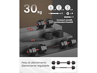Dumbbell-set met verbindingsstang - afbeelding 3 van  5