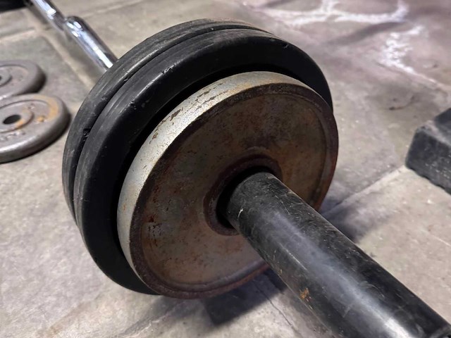 Dumbellset + rek 2,5 - 20kg - afbeelding 2 van  12