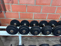Dumbellset + rek 2,5 - 20kg - afbeelding 5 van  12