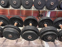 Dumbellset + rek 2,5 - 20kg - afbeelding 6 van  12