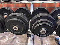 Dumbellset + rek 2,5 - 20kg - afbeelding 8 van  12