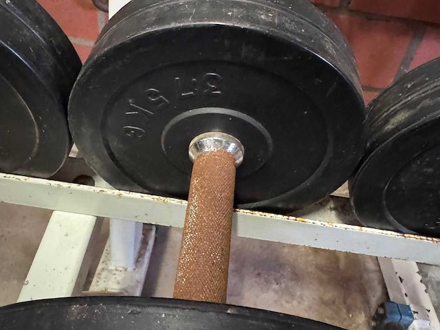 Dumbellset + rek 2,5 - 20kg - afbeelding 9 van  12
