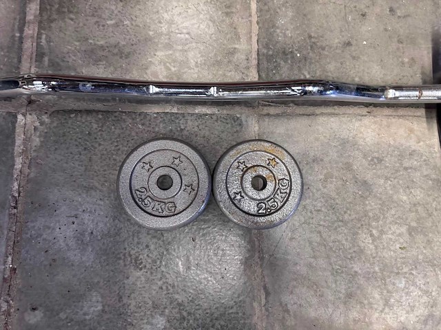 Dumbellset + rek 2,5 - 20kg - afbeelding 11 van  12