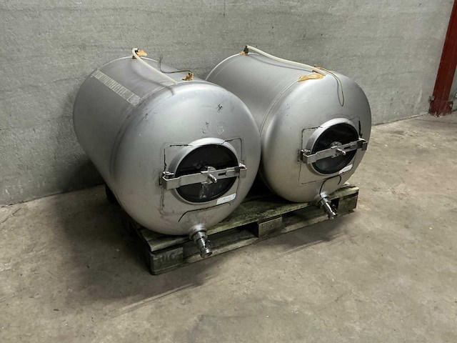 Duo biertank opslagtank (2x) - afbeelding 1 van  3