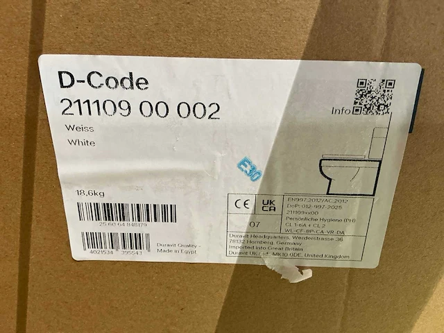 Duravit d-code staand toilet - afbeelding 3 van  4