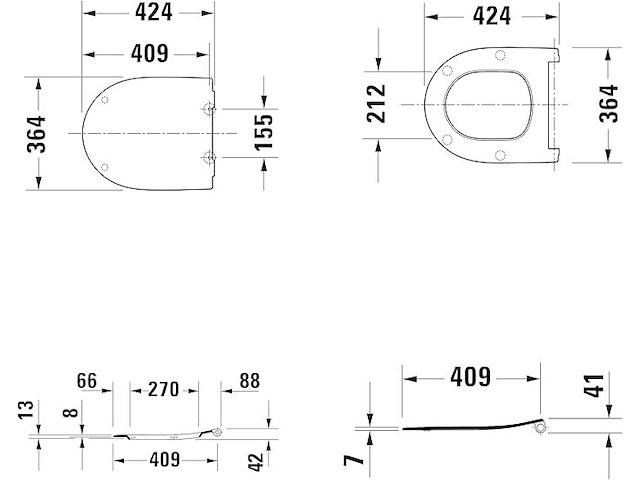 Duravit wc-bril univavo - afbeelding 2 van  2
