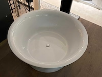 Duravit white tulip vrijstaand design bad - afbeelding 2 van  6