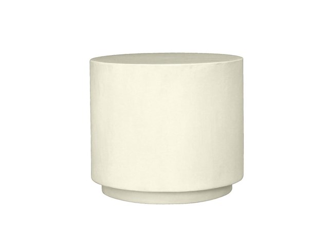 Durban ronde salontafel 52 cm in kalkmortel - afbeelding 1 van  3