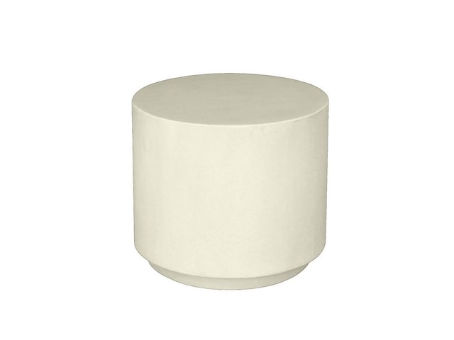 Durban ronde salontafel 52 cm in kalkmortel - afbeelding 2 van  3