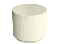 Durban ronde salontafel 52 cm in kalkmortel - afbeelding 3 van  3